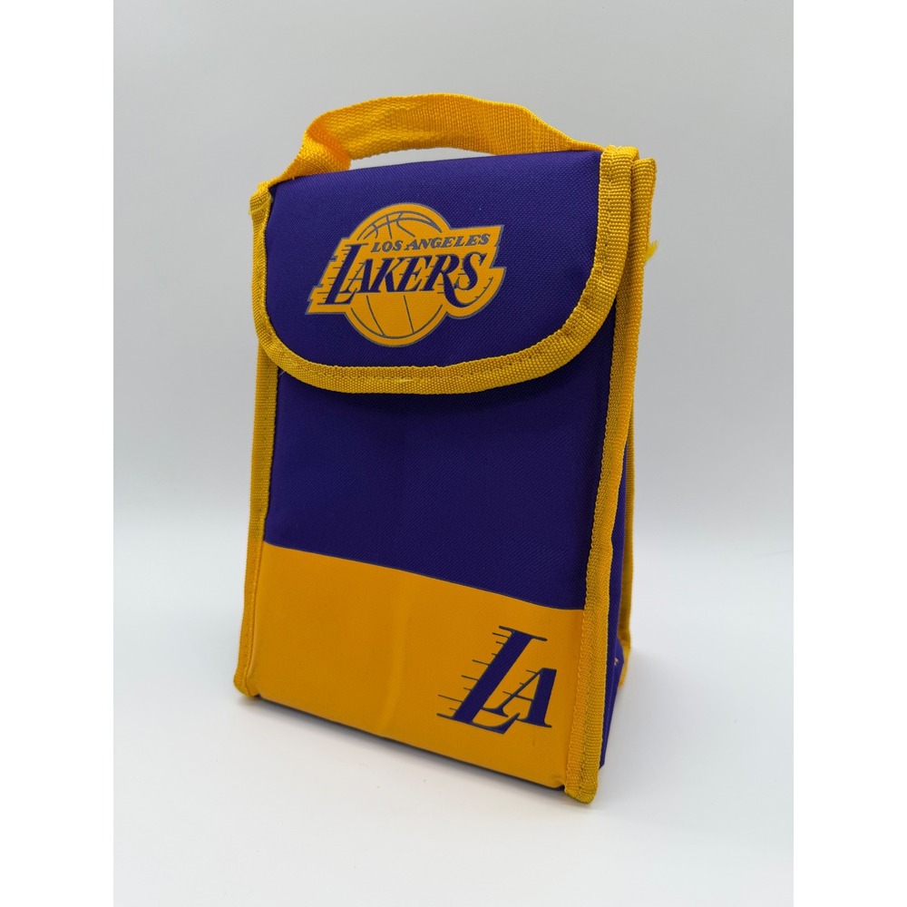Los Angeles Lakers Insulated Lunch Bag Purple Gold Links Marketing Group NBA
